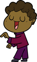laughing cartoon man