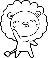 cartoon lion