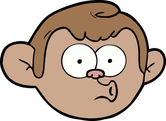 cartoon monkey face
