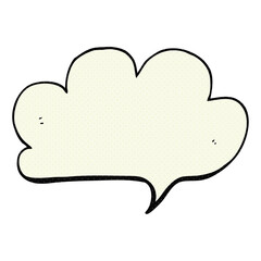 freehand drawn cartoon cloud speech bubble