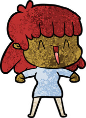cartoon woman