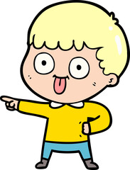 cartoon man staring