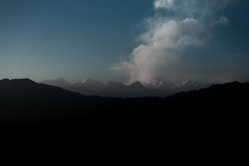crane sitting on post in backwaters.