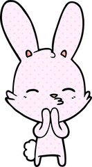 curious bunny cartoon