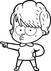 cartoon woman