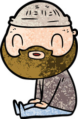 cartoon bearded man
