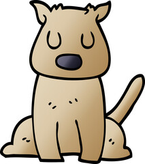Fototapeta premium cartoon doodle calm dog