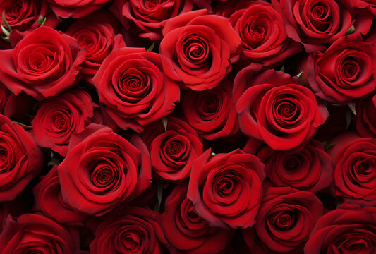 bouquet of red roses