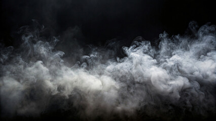 smoke on black background