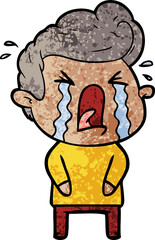 cartoon crying man