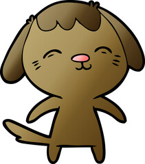 happy cartoon dog
