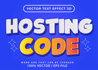 Editable 3D text effect - Hosting code 3D text effect templeate