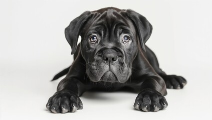 Black labrador puppy - obrazy, fototapety, plakaty