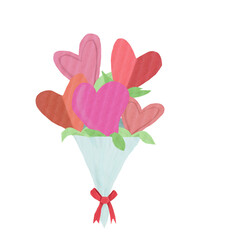 Obraz na płótnie Canvas Heart Flowers