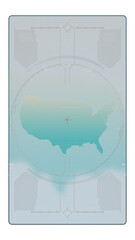 USA Digital HUD UI Map With Alpha Channel