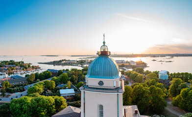 Lighthous church on the island of Suomenlinna