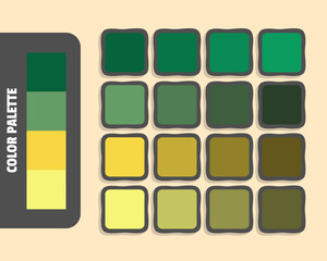 Darkslategray mediumseagreen sandybrown khaki color palette, colour matching, rgb colors, harmonious colours catalog