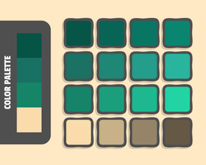 Darkslategray seagreen seagreen navajowhite color palette, colour matching, rgb colors, harmonious colours catalog