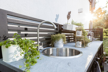 Scandinavian house traditionally decorated