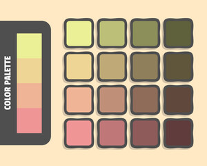 Khaki khaki burlywood darksalmon color palette, colour matching, rgb colors, harmonious colours catalog