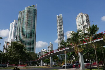 Skyline mit Hochhäuser in der Stadt Panama City