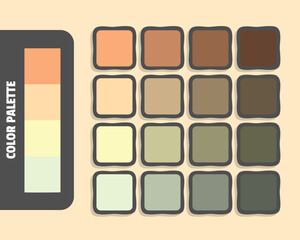 Lightsalmon navajowhite lemonchiffon beige color palette, colour matching, rgb colors, harmonious colours catalog