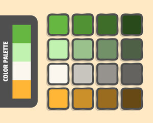 Olivedrab palegoldenrod seashell goldenrod color palette, colour matching, rgb colors, harmonious colours catalog