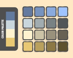 Slategray lightgray papayawhip burlywood color palette, colour matching, rgb colors, harmonious colours catalog