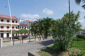 Plaza Quinto Centanario in der Altstadt Casco Viejo in Panama-Stadt