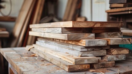 Working with lumber, processing boards.