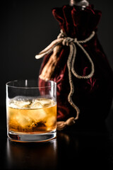 whiskey and ice