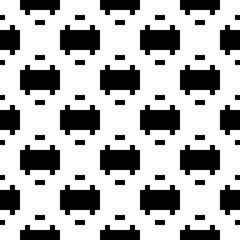 Seamless pattern. Figures, strokes ornament. Forms, rectangles wallpaper. Ethnic motif. Tiles, shapes backdrop. Geometric background. Mosaic illustration. Digital paper, textile print, abstract vector