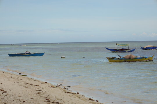 Fishing boat on the beach, Siquijor.