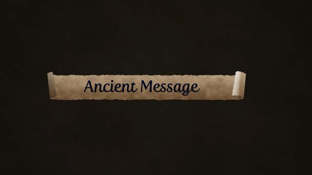 Scroll Paper Old Medieval Message Title Intro Template