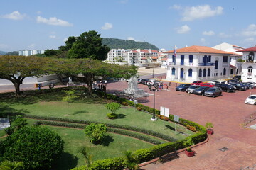 Fototapeta premium Platz Plazia de Francia in der Altstadt Casco Viejo in Panama-Stadt