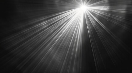 Obraz premium Brilliant beams of sunlight shining through, captured as an overlay effect