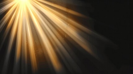 Obraz premium Brilliant beams of sunlight shining through, captured as an overlay effect