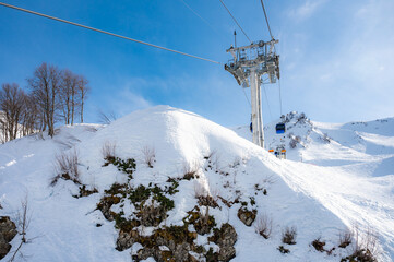 chair lift for skiing - 775995375