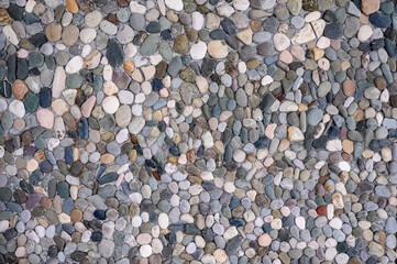 natural background small sea pebbles - 775995741