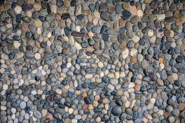 natural background small sea pebbles - 775995793