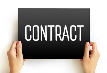 Contract - legally enforceable agreement that creates and governs mutual rights and obligations...