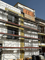 Construction of a new apartment building