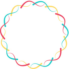 Abstract Circle Line Logo Illustration