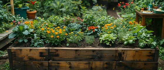 Supporting Sustainable Agriculture: Local Businesses Sponsor Community Garden Plots. Concept Sustainable Agriculture, Local Business Support, Community Garden Plots, Sponsorship Opportunities
