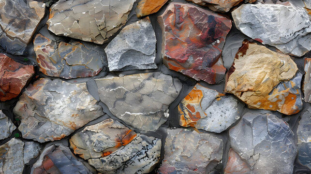 natural stone and rock texture, rough stone pattern for background