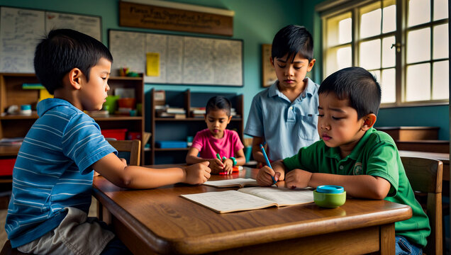 Creative Classroom: Children Unleash Their Imagination and Ingenuity, Transforming the Learning Space into a Realm of Possibility
