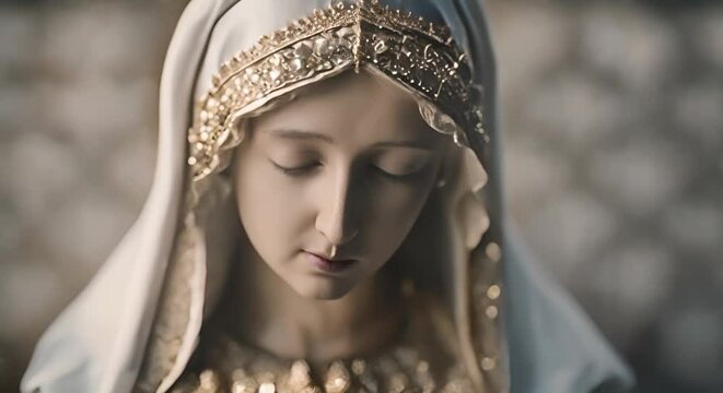 Portrait of the Virgin Mary.
