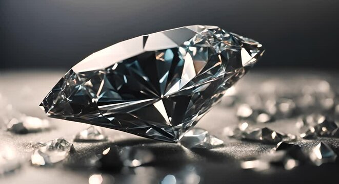 Close up of a diamond.