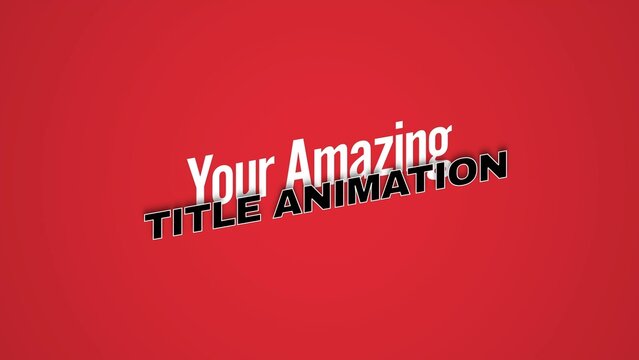 Modern Punchy Kinetic Text Reveal Title Intro