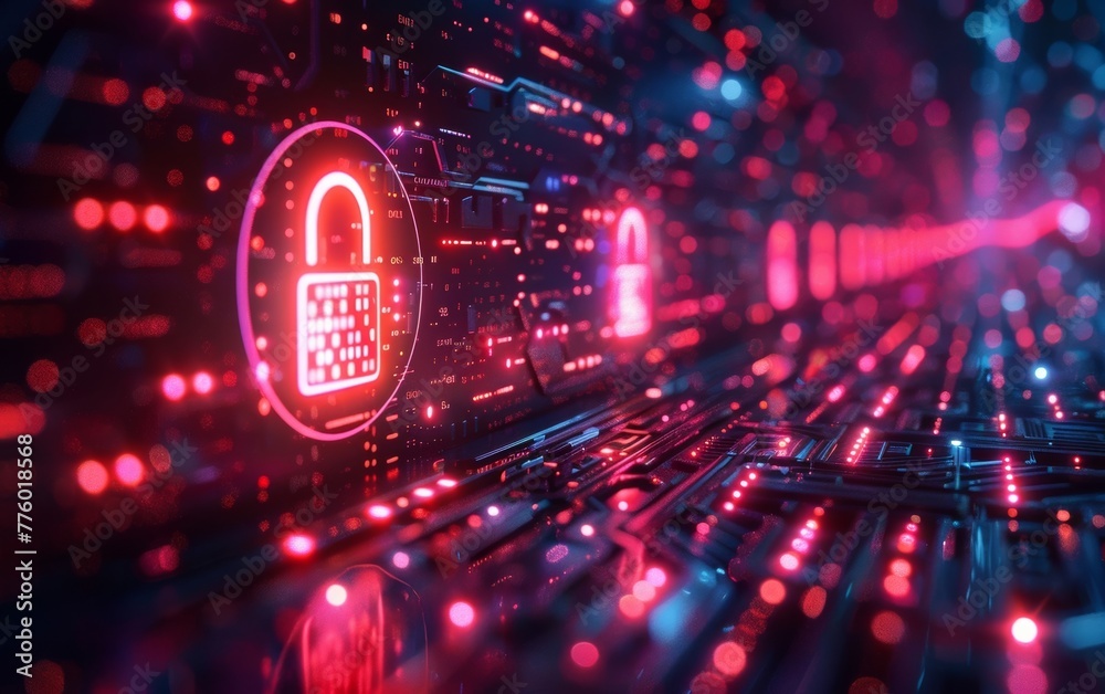 Wall mural ai-generated models are used to enhance cybersecurity measures and safeguard sensitive personal data